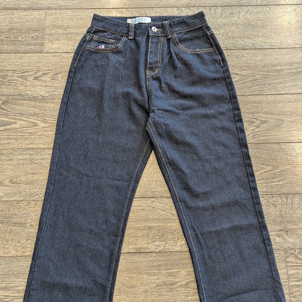 Polar Skate Co Women's Big Boy Jeans Medium, Denim, 28" Waist, 28" Inseam